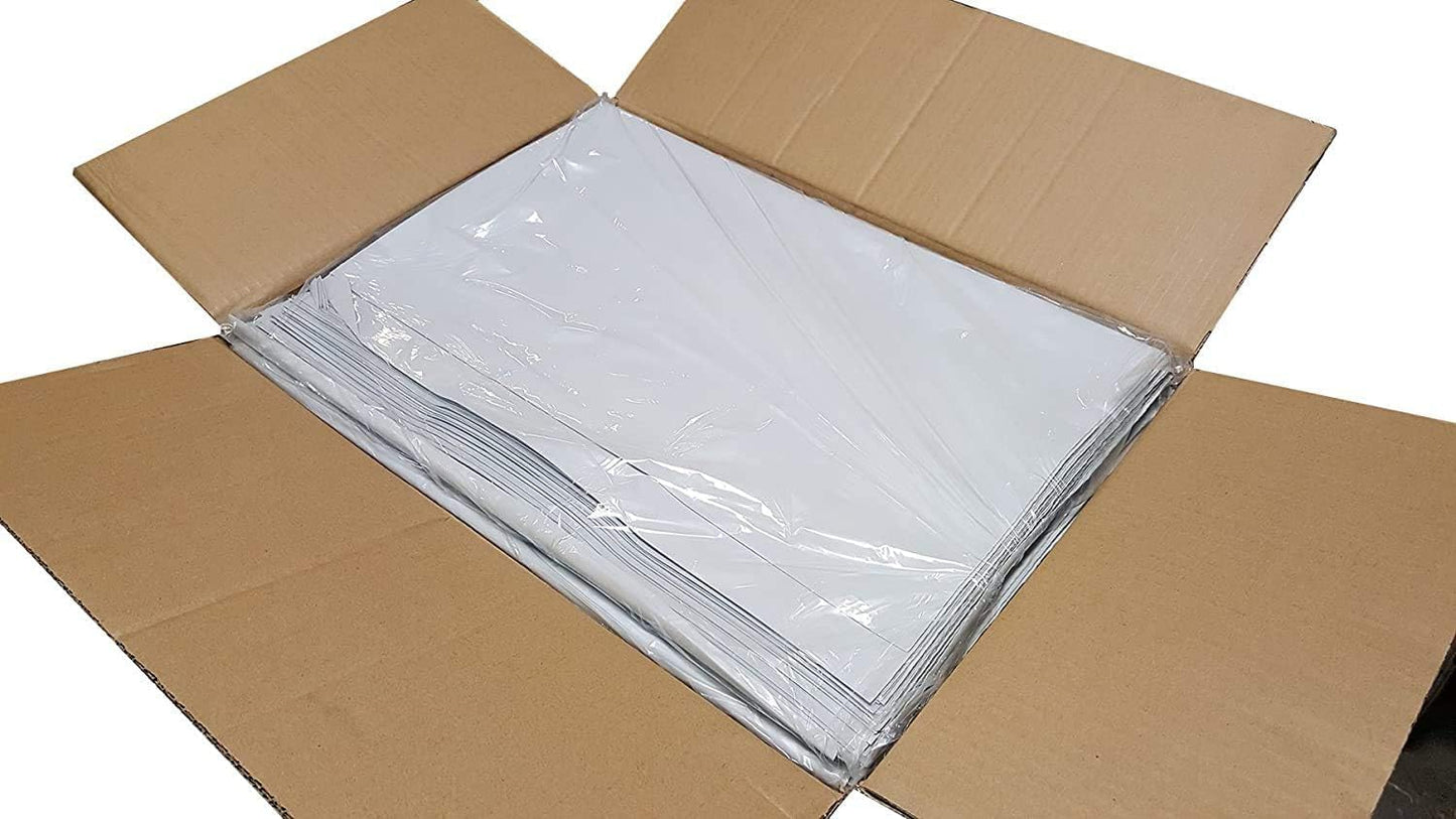 iMBAPrice 250 - 24x24 Premium Matte Finish White Poly Mailers Envelopes Bags (iMBA-8PM-250)