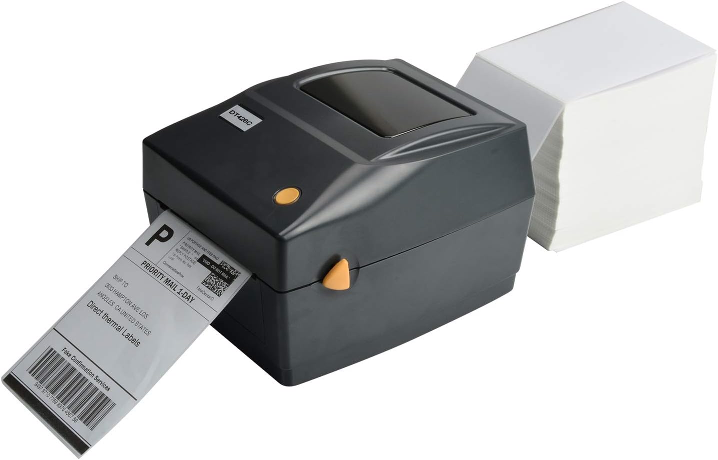 FungLam 4x6 Thermal Printer Labels - 1000 Fanfold Direct Shipping Labels, Perforated With Strong Adhesive - Compatible With Zebra, Rollo and Most Thermal Printers