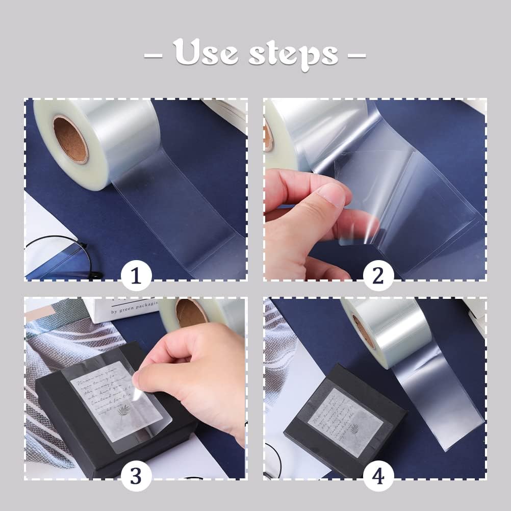 500 PCS Label Protectors, Clear Label Protectors Waterproof Clear Labels for Protecting Barcodes, Books, Numbers, Clothes Food Labels in Laboratory, Library, Office, Supermarket (3.35×1.97inch)