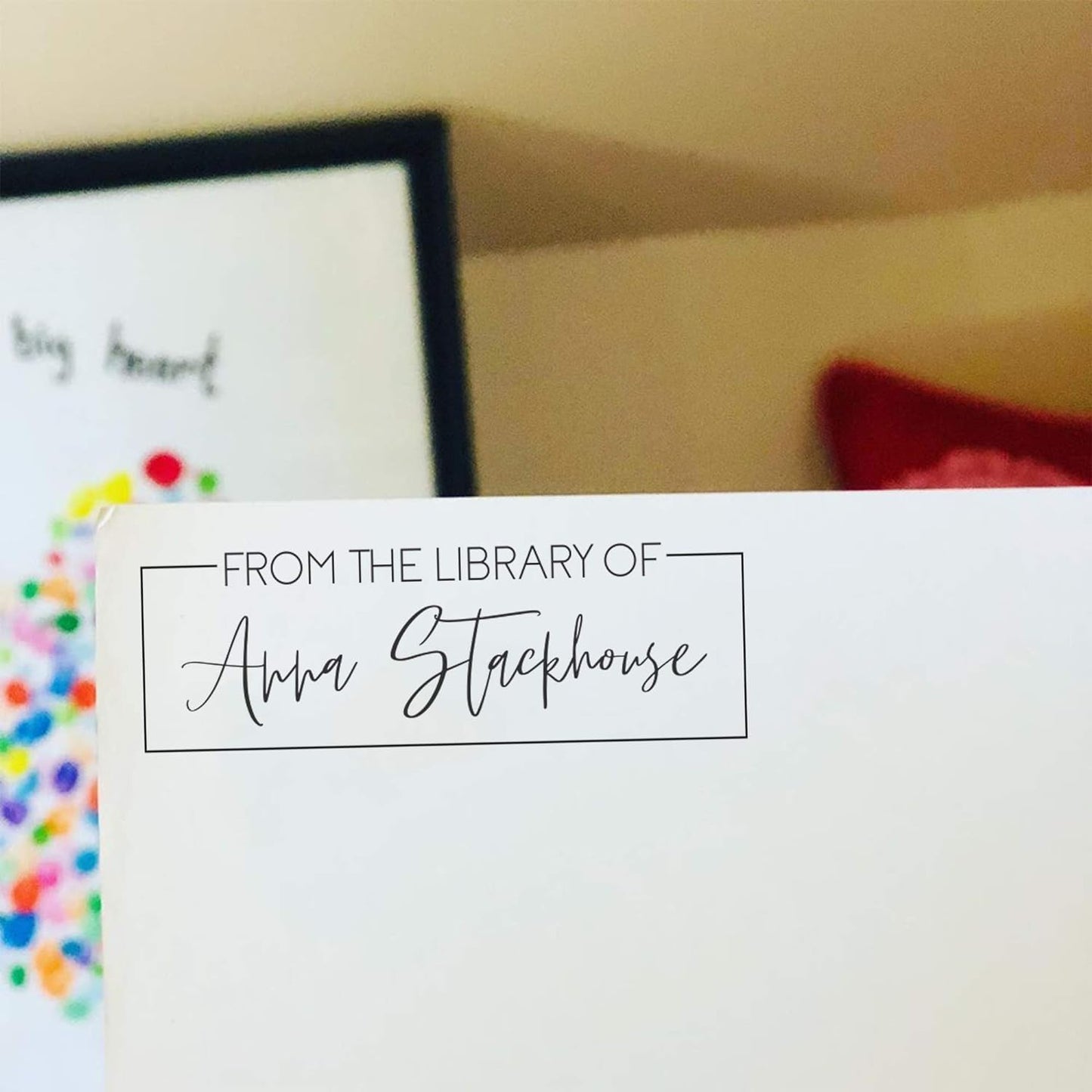 Custom Self-Inking Stamps | 49 Designs | Fun Phrases | Grading Made Easy | Classroom, Library Book Stamps (from The Library of Fancy, Large)