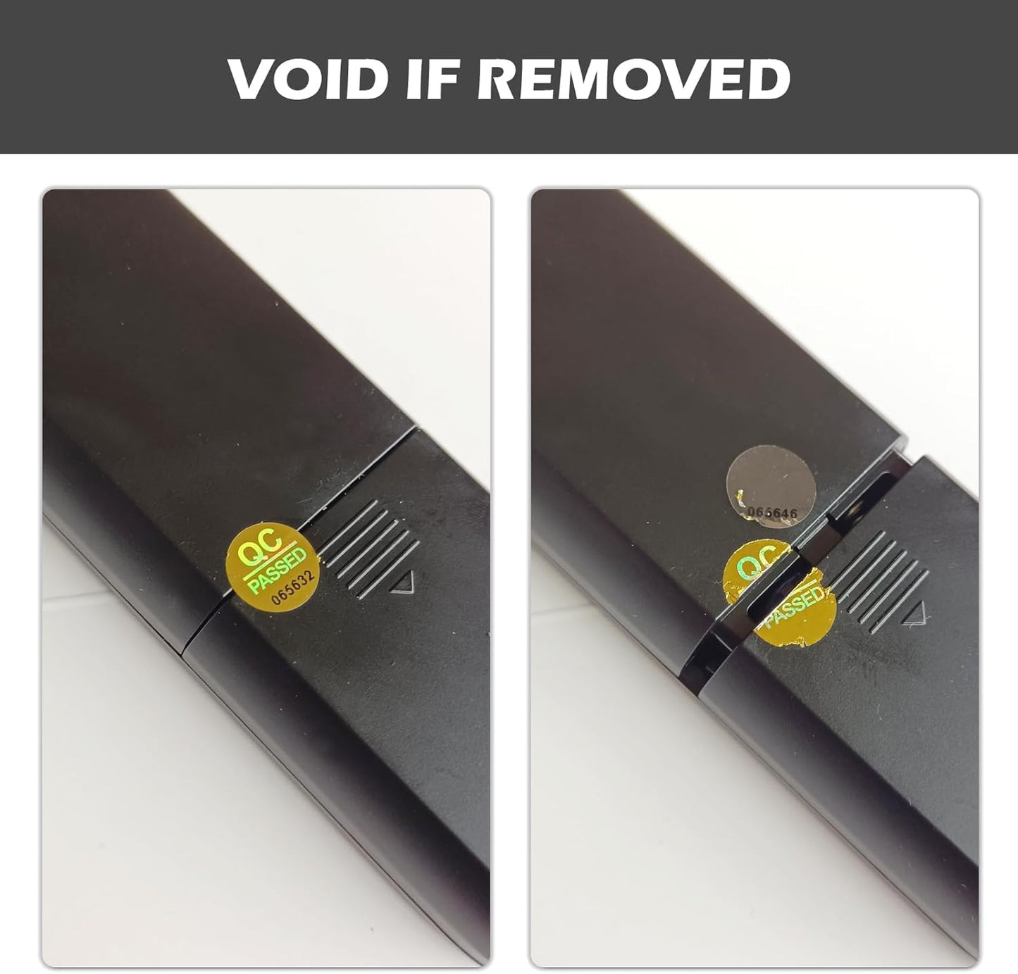 2300pcs QC Passed Tamper Proof Hologram Stickers High Security Labels Warranty Void Seal with Unique Serial Number (0.4 inch,Gold)