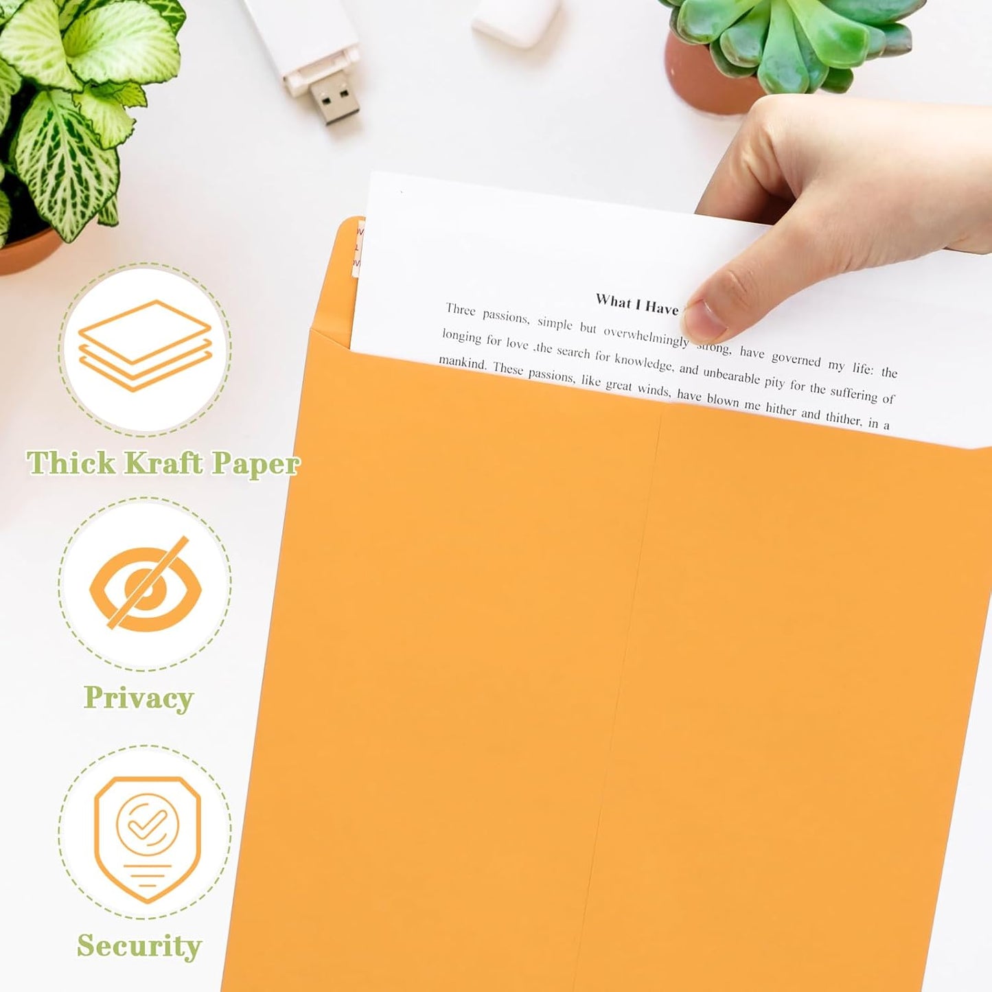 100 Pcs 3 Sizes Catalog Mailing Envelopes, Peel and Seal, Anti Tear Kraft Paper Printable Catalog Envelope for Filing, Storing or Mailing Documents, 6 x 9 In, 9 x 12 In, 10 x 13 In (Yellow)