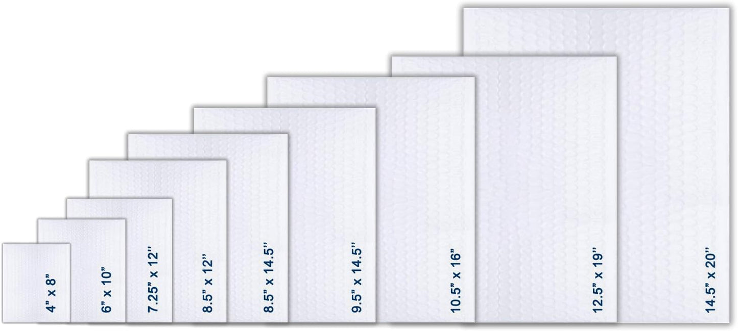 10.5x16 inches Poly Bubble Mailer Self Seal Bubble Shipping Envelopes 2.5 Mil 100 Pack