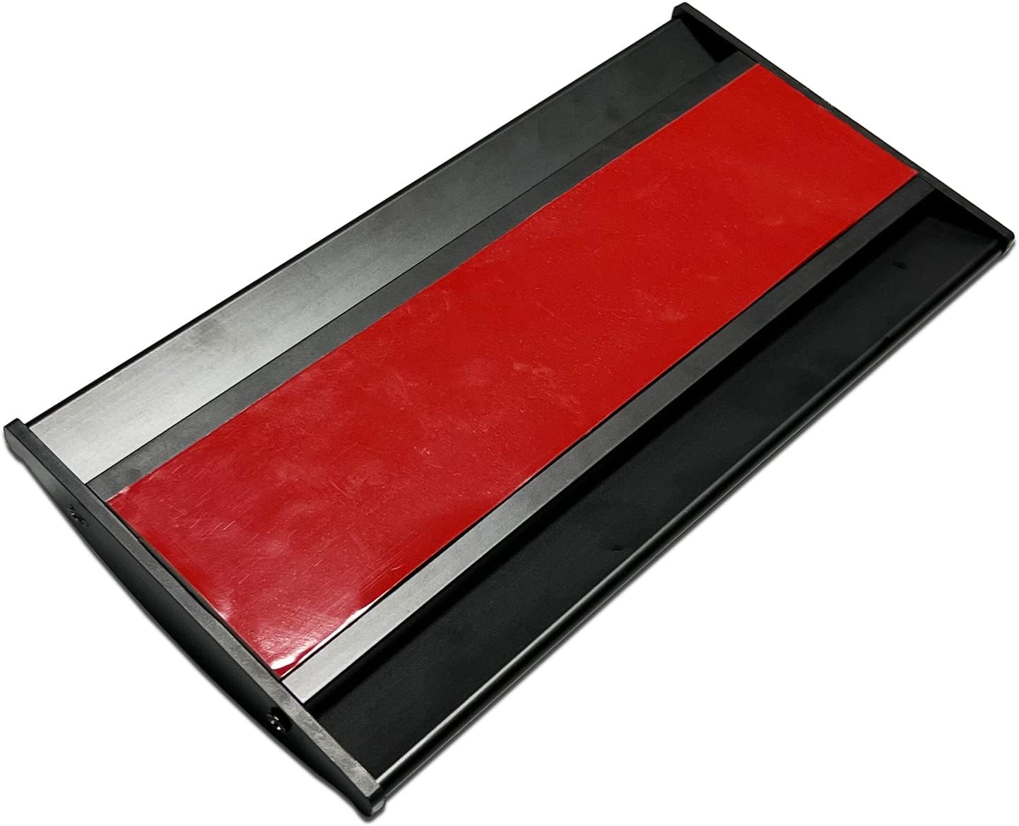 Office Sign Holder for Door - Curved Mount Name Plate Holder Frame Display 8 x 4 Inches Set of 2 Sturdy Aluminum with Adhesive Tape, Plastic Film Included