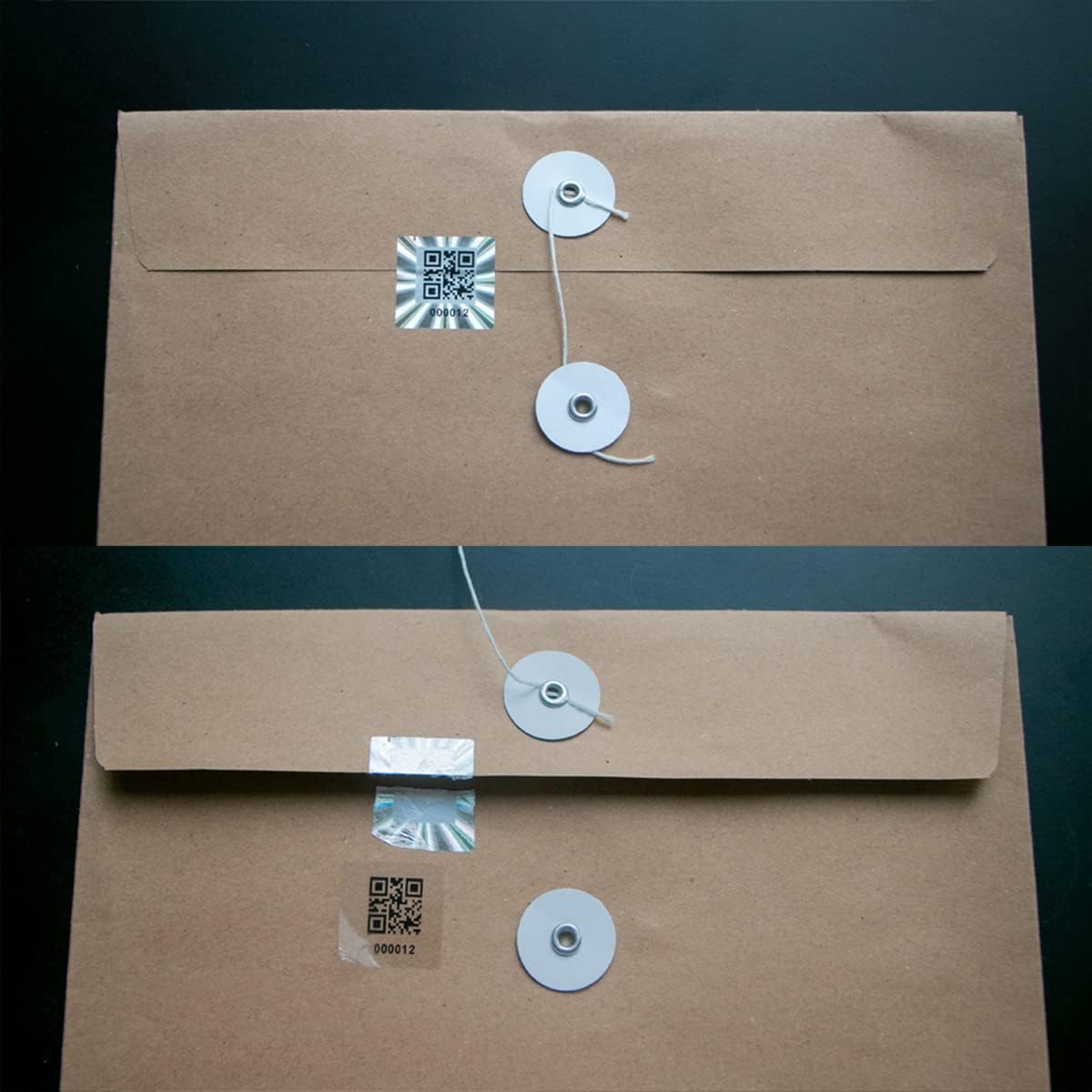 300pcs Hologram QR Code Labels, Tamper-evident Security Seal Sticker,Warranty Void Tamper Proof Labels with Unique Sequential Serial Numbering（1x1inch）