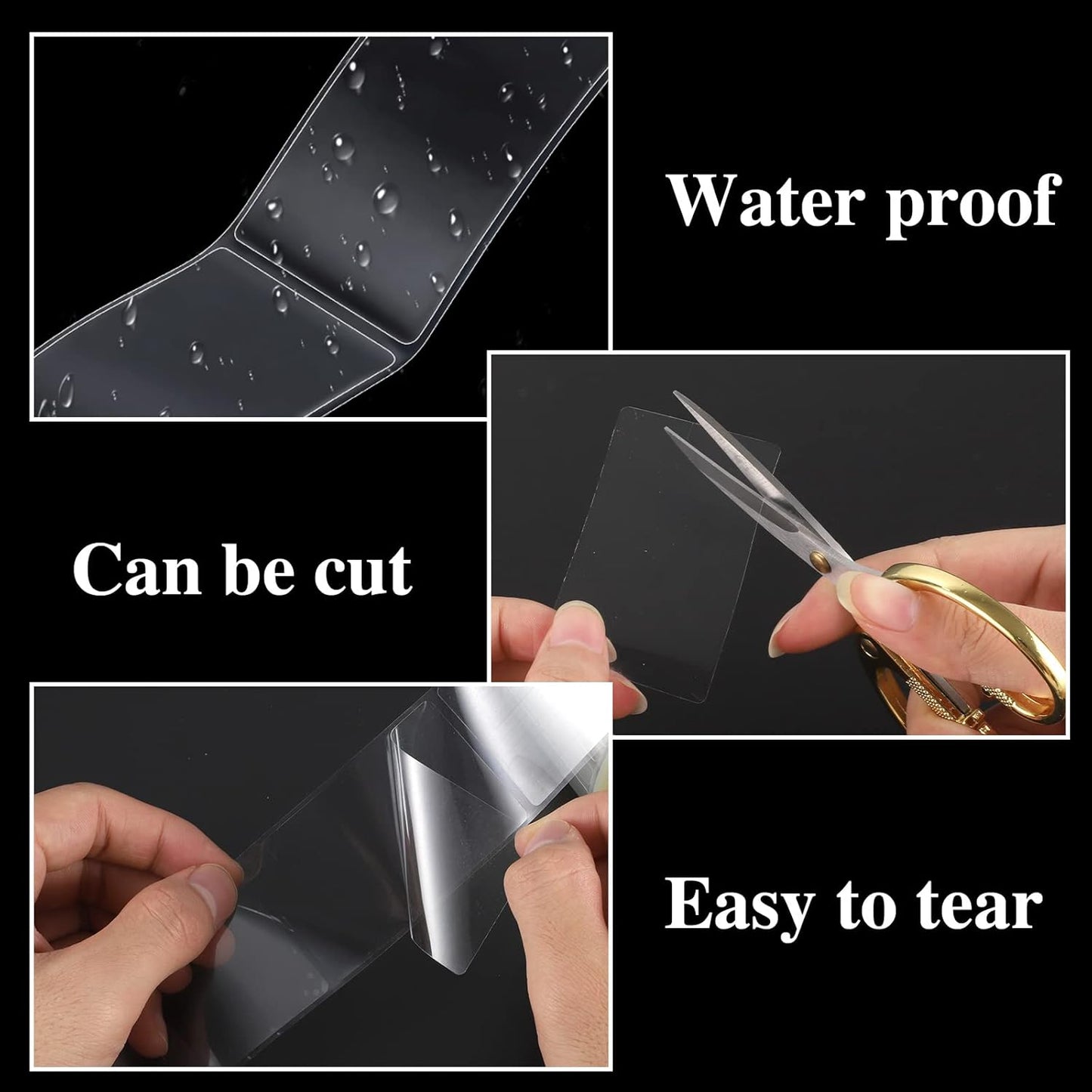 500 PCS Label Protectors, Clear Label Protectors Waterproof Clear Labels for Protecting Barcodes, Books, Numbers, Clothes Food Labels in Laboratory, Library, Office, Supermarket (2.56×1.57inch)