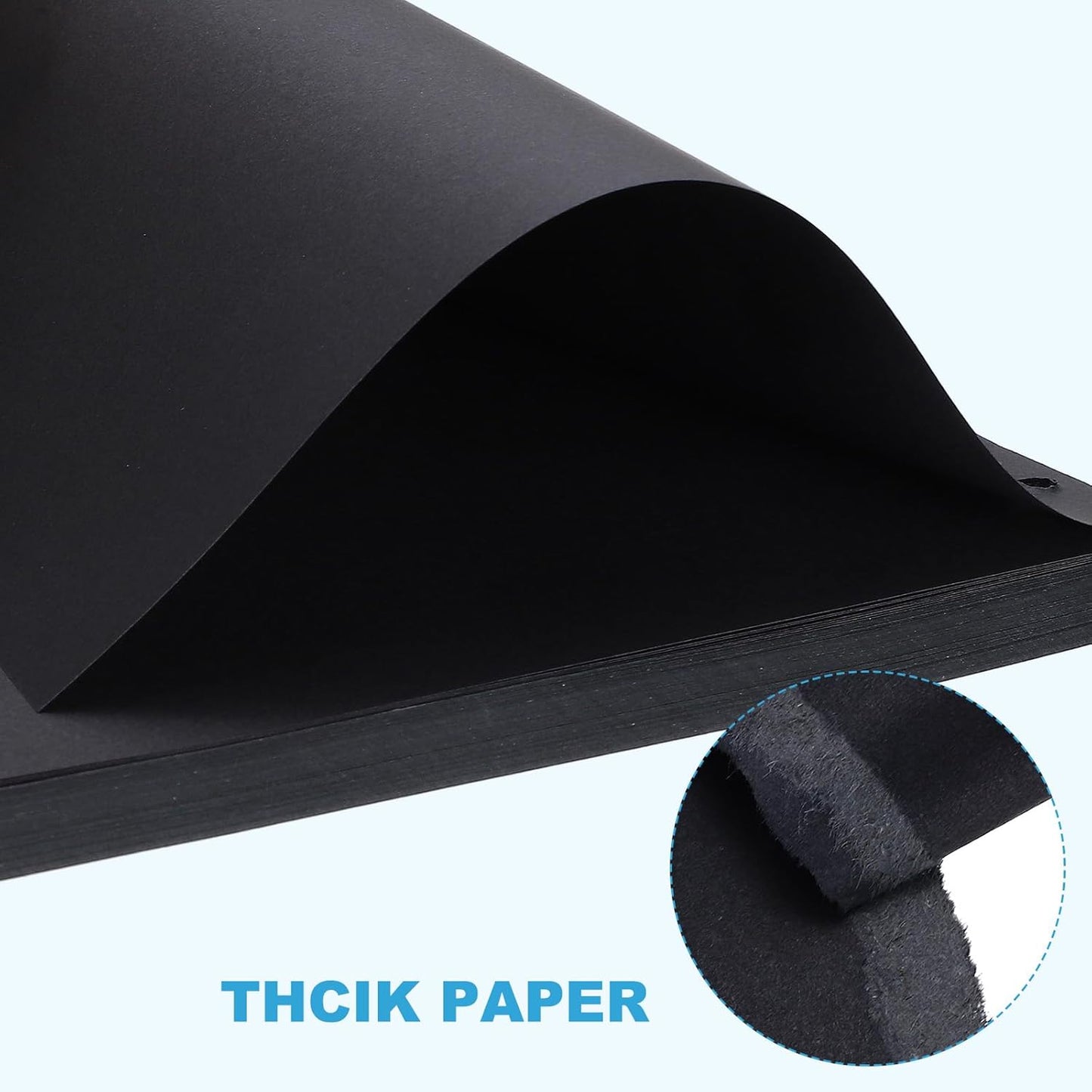 PATIKIL B5 Refill Paper, Unlined Blank Kraft Paper Refillable 9 Hole Filler Inserts Loose Leaf Paper for 9 Ring Binder, 80 Sheets/160 Pages, Black