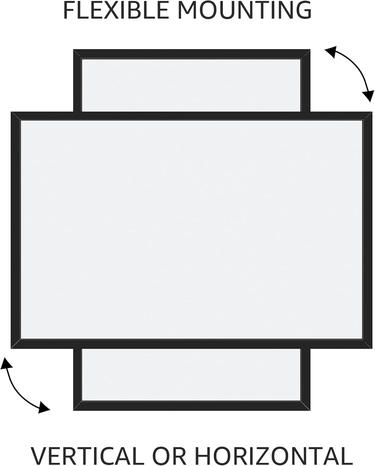 Amazon Basics Magnetic Dry Erase Whiteboard, 35"W x 23"H, Black Wooden Frame