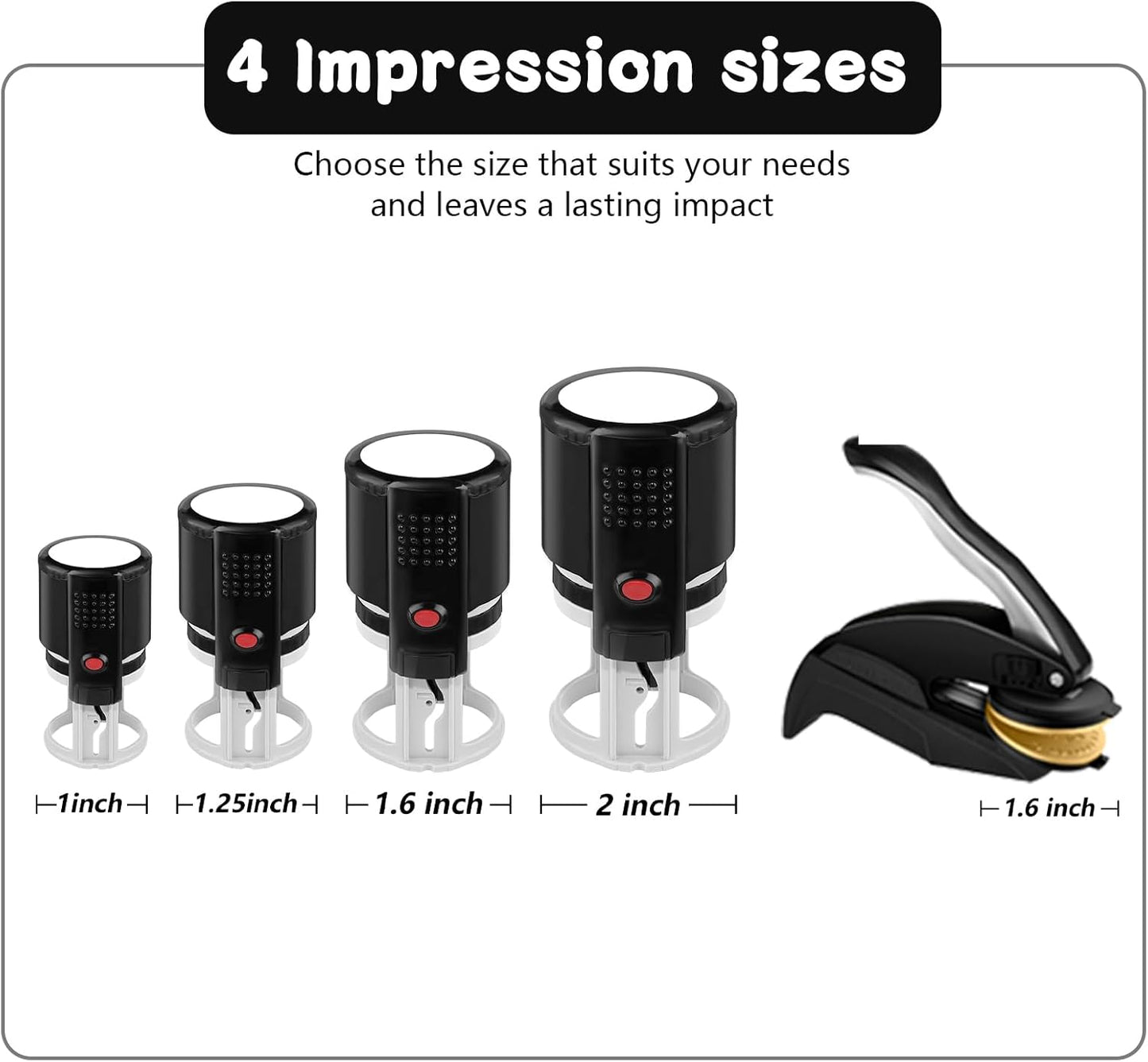 Custom Logo Embosser | Personalized Book Embosser | Self Ink Rubber Stamp from The Library of | Customizable Stamp (Upload Logo 7)