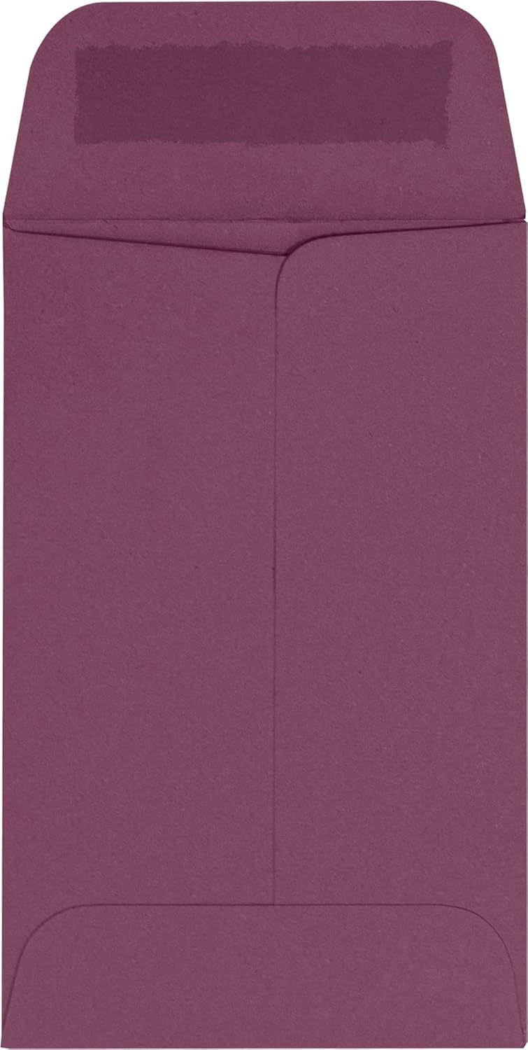 LUXPaper #1 Coin Envelopes | 2 1/4" x 3 1/2" | Vintage Plum | 80lb. Text | 250 Qty