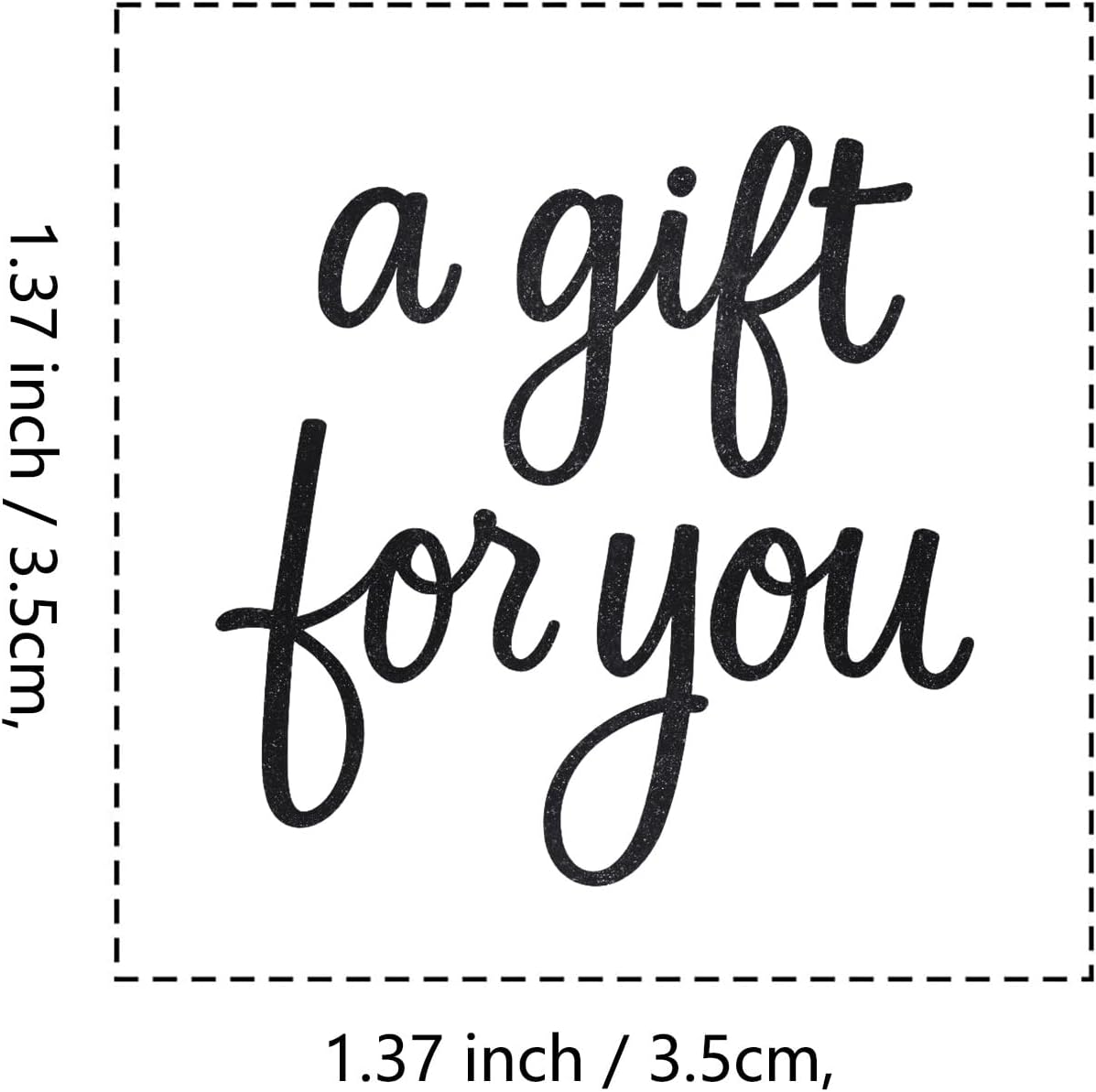 A Gift for You Rubber Stamp, 1-1/3 Medium Stamp for Scrapbooking Card Making Crafting