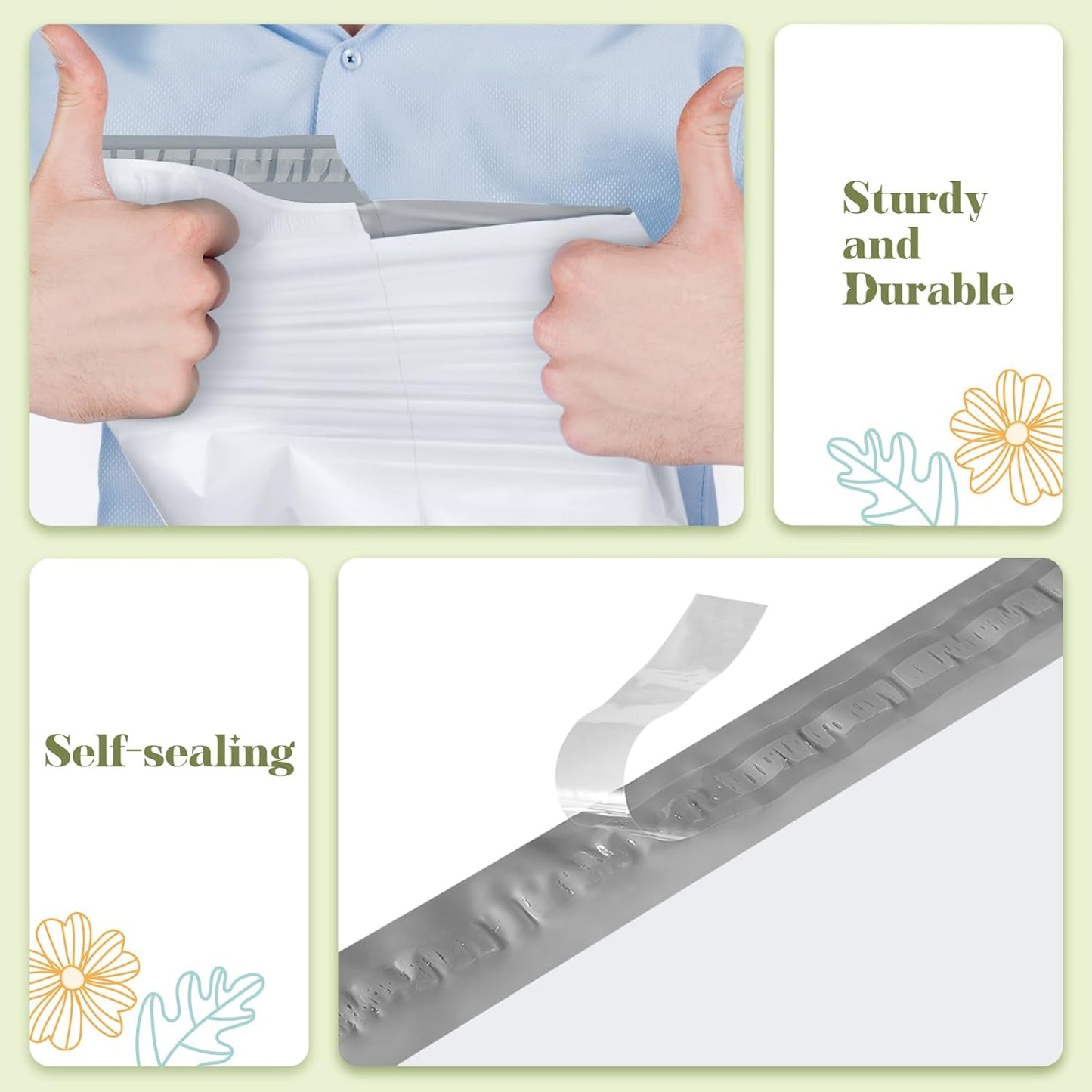 Fuxury Poly Mailers Large 19x24 Inch 100 Pack,Self Adhesive Shipping Bags for Clothing,Waterproof Shipping Envelopes Mailers Poly Package Bags for Small Business,Flexible Mailing Bags White