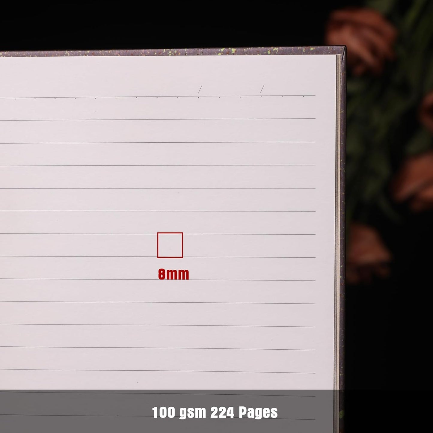 Line Notebooks for Women Men, A5 Aesthetic Hardcover Ruled Diary, 100 GSM Journals for Writing for Work, Note Taking, Office School