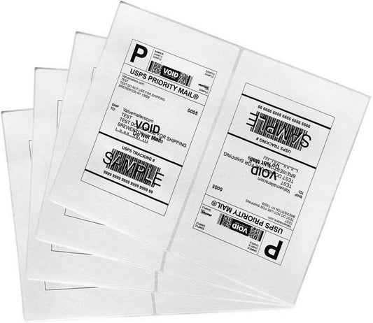 Shipping Label with Rounded Corner, 8.5 x 5.5 Inches Half Sheet Self Adhesive Shipping Address Labels for Laser and Inkjet Printer, 500