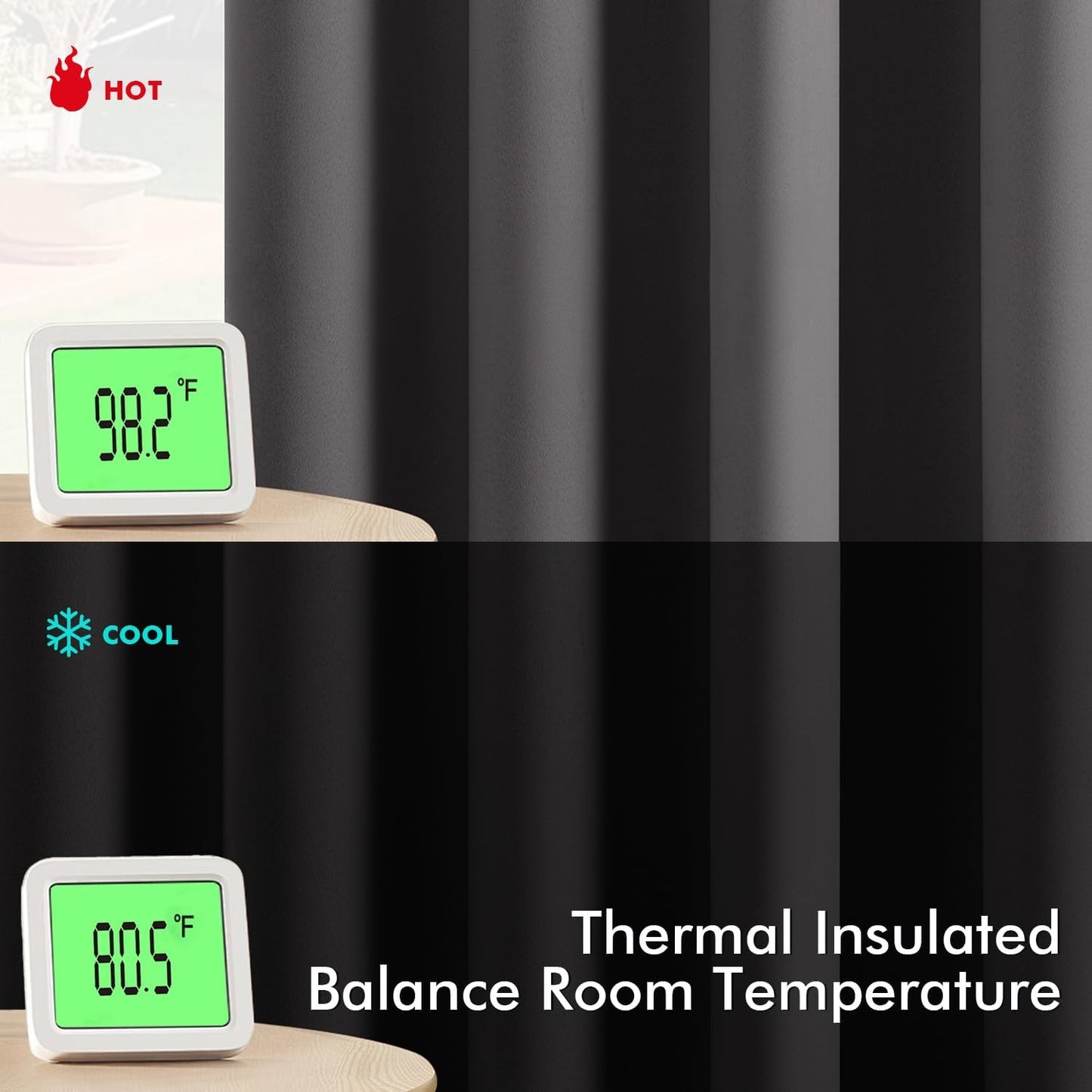 MIULEE Short Curtains for Windows - Grey Blackout Half Window Curtains Thermal Insulated Privacy Drapes for Kitchen Bedroom Bathroom Grommet Top Small Basement Tiers W40 x L36 Inch 2 Panels