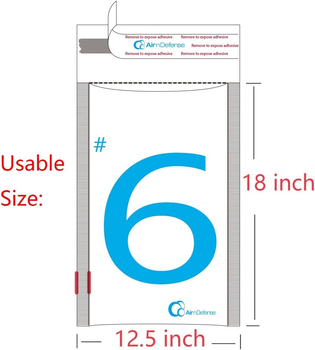 50/100/200/300/400/500 pcs #6 12.5x19 Poly Bubble Padded Envelopes Mailers Shipping Bags AirnDefense (300)