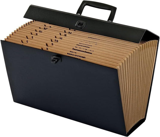 Pendaflex Globe-Weis 19-Pocket File Express Case (11170) (Colors May Vary),Assorted Colors, Legal