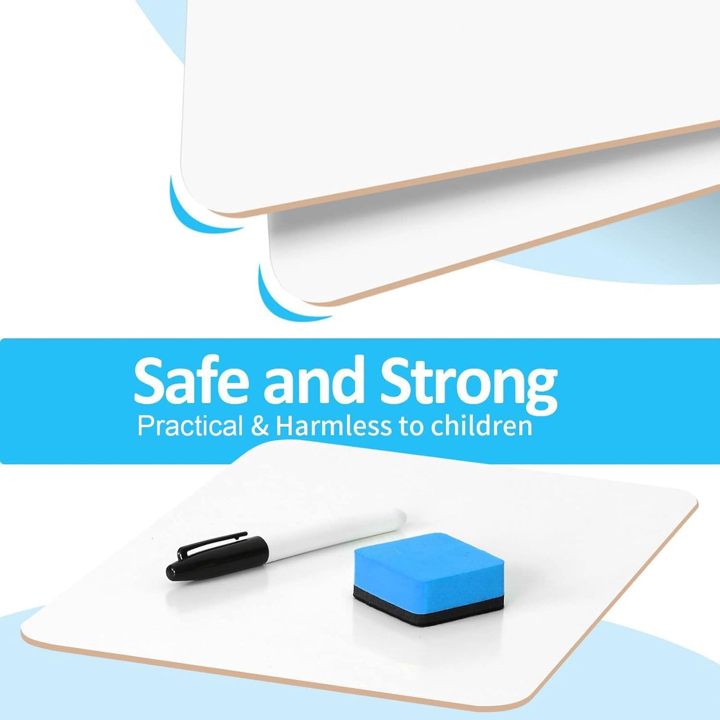 Dry Erase LapBoards, PANDRI 36 Pack Double Sided 12.5 x 9 Inch Dry Erase Boards with 36 Erasers and 36 Markers, Whiteboards for Kids Students Classroom Teacher Supplies