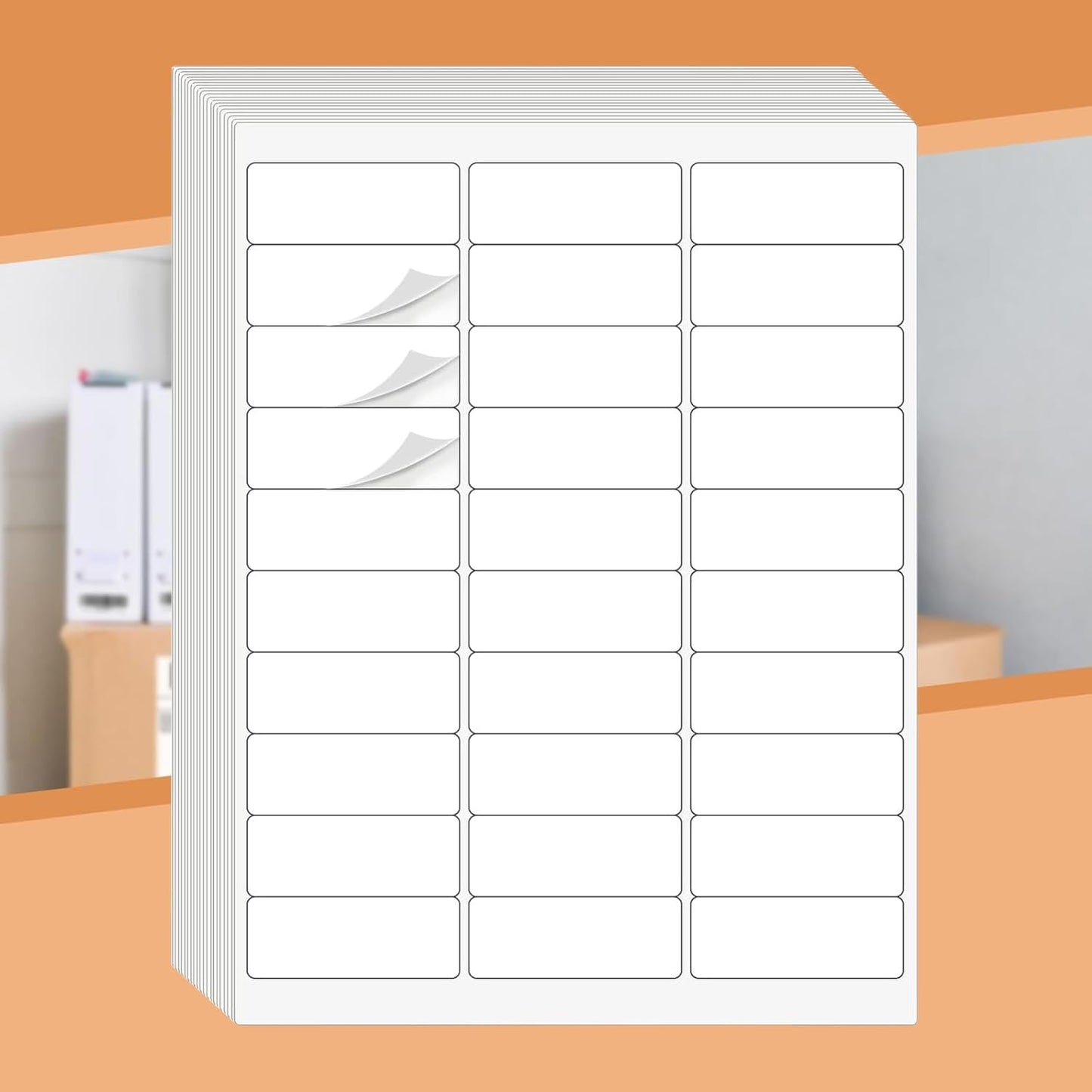 Address Labels 1" X 2-5/8" 30 Up Mailing Label for Laser/Inkjet Printer, Blank White, Permanent Adhesive, Printable Label Sticker Paper (1000 Sheets - 30000)