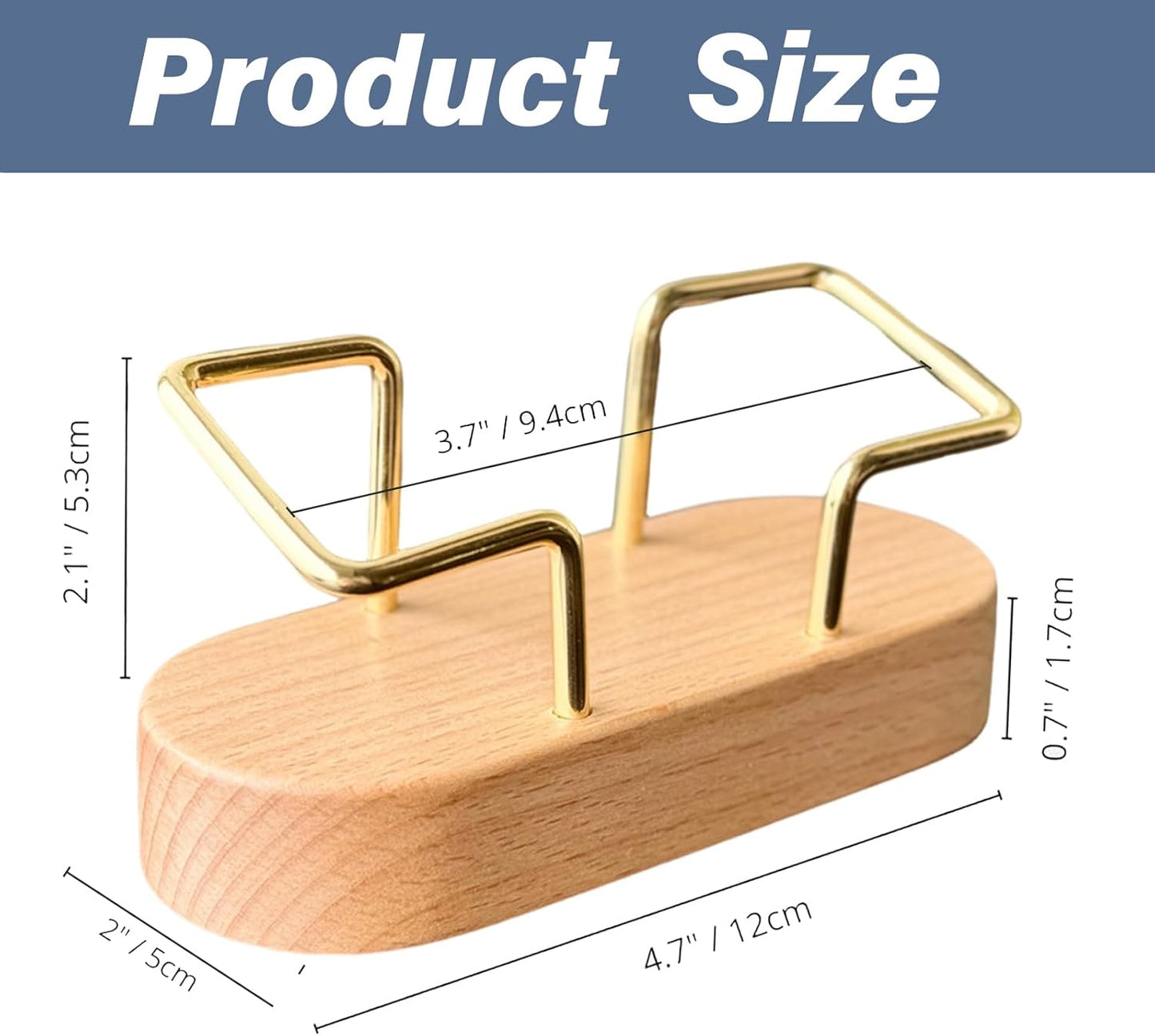 Custom Business Card Holder Desk-Personalized Engraved Wooden Business Card Case Holder, Customized Name Logo Business Card Display Gifts for Men Women (Style2-White)