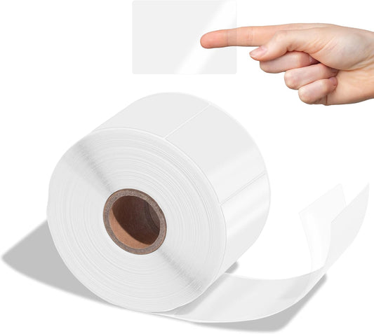 Aegis Adhesives - 2" X 3" Clear Rectangle Labels - Transparent Stickers to Protect Barcodes, Addresses, Library Book Spines, and More (1 Roll, 500 Labels/Roll)