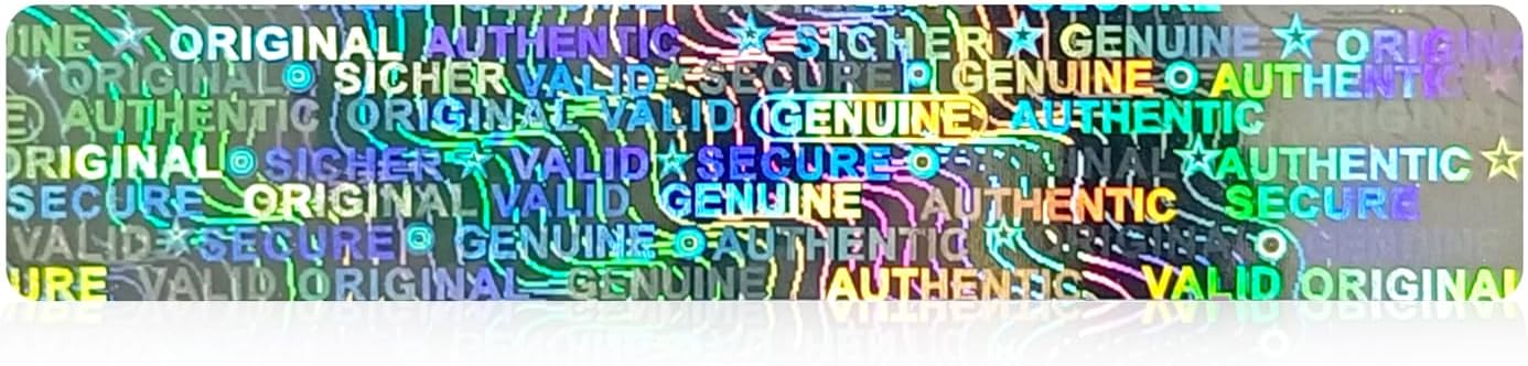 450pcs Hologram Warranty Void Labels, Tamper Proof Evident Sticker, Genuine Authentic Holographic Security Seal（2x0.4inch,Silver…