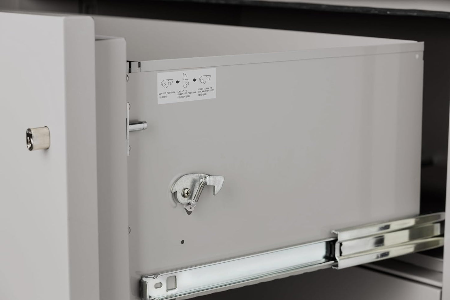 31 inch 2-Drawer Vertical Fireproof File Cabinet – Letter Size Filing – Key Lock – Water Resistant Seal – Fire and Impact Rated – Light Gray Finish – Model LTR2W31LG