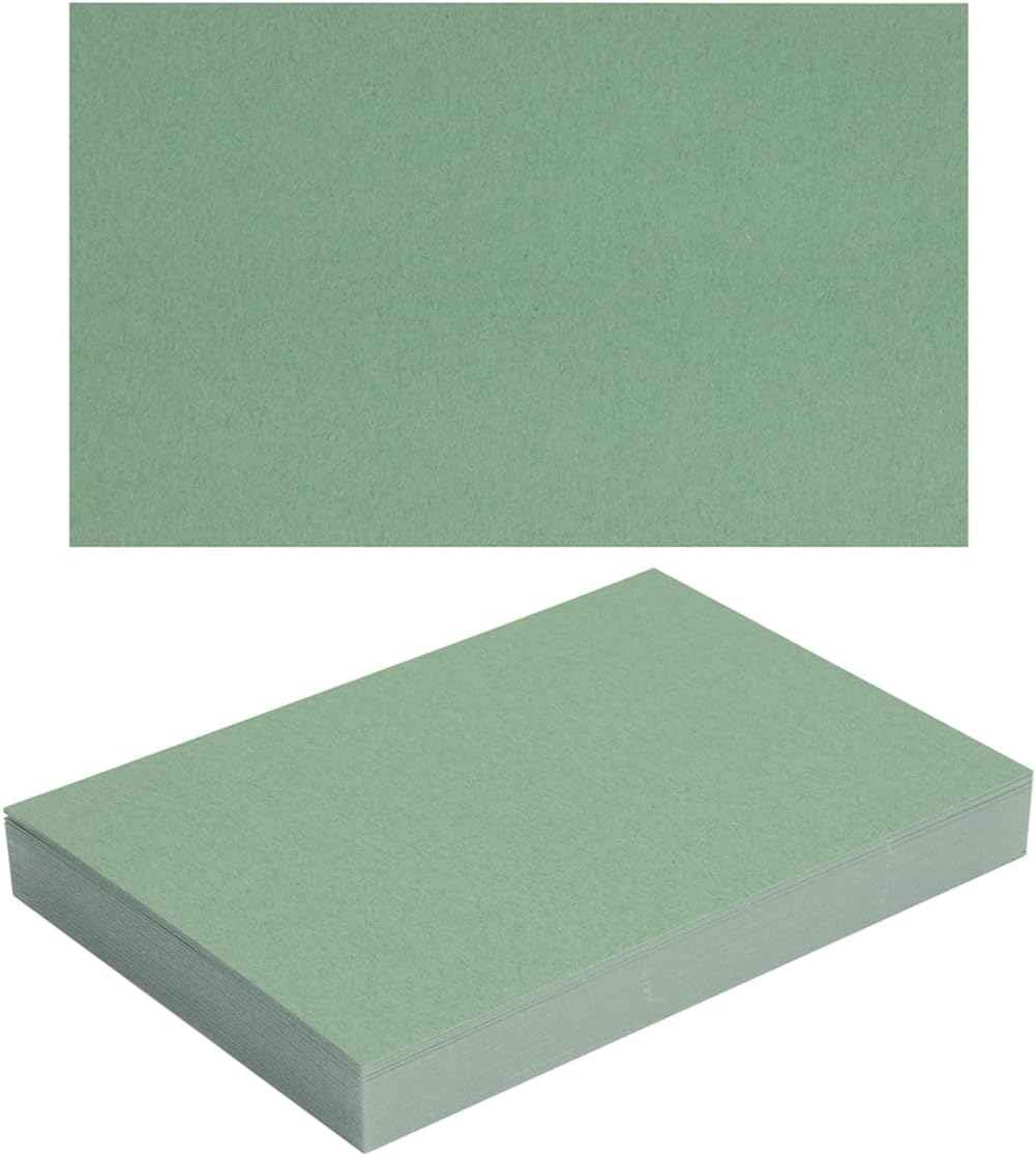 50 Sheets Blank Cardstock Paper 250 GSM Thick Heavy Cards Stock for DIY Art Projects, Card Making, Postcards, Greeting Cards, Birthday Party, Wedding Invitation (Sage-Green, 3x5 inches)