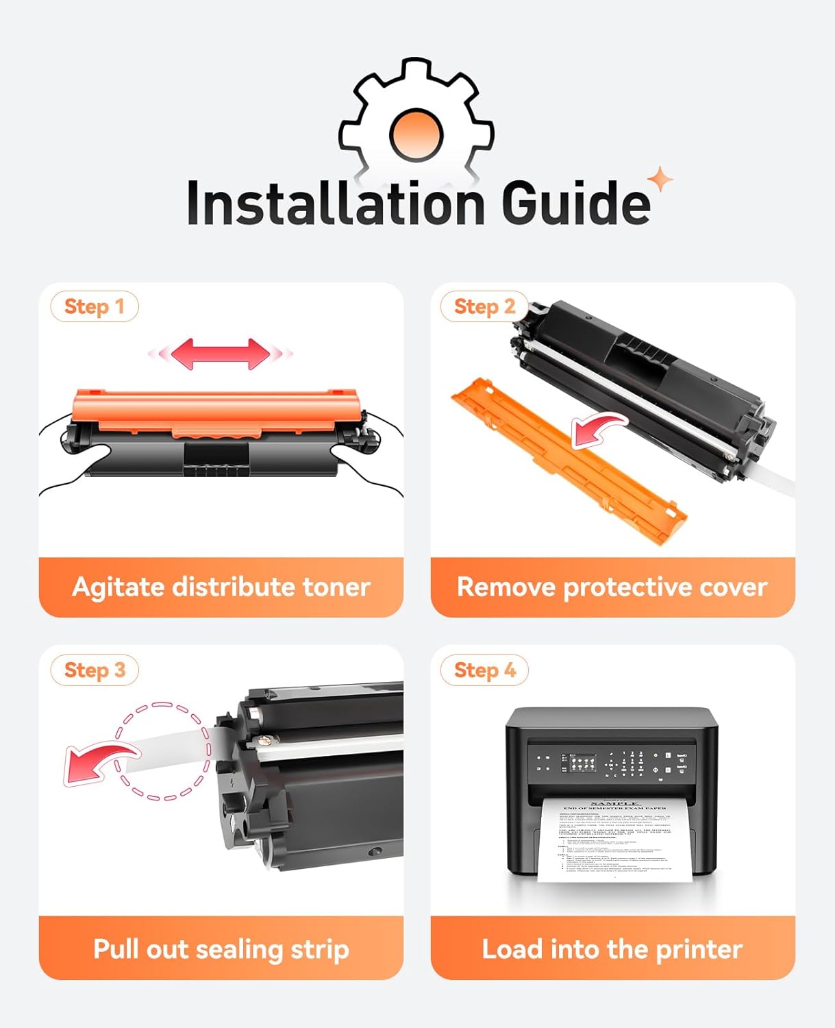 051H Toner Cartridge 2-Pack High Yield with Chip Replacement for Canon 051H 051 CRG-051H Toner Compatible with Canon imageCLASS MF263dn MF264dw MF266dw MF267dw MF269dw LBP162dw LBP161dn Printer Black