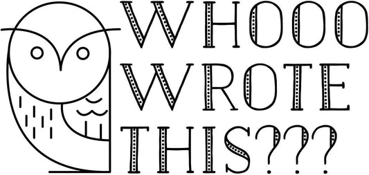 Custom Self-Inking Teacher Stamps | 49 Designs | Fun Phrases | Grading Made Easy | Classroom & Library Book Stamps (Whooo Wrote This?, Large)