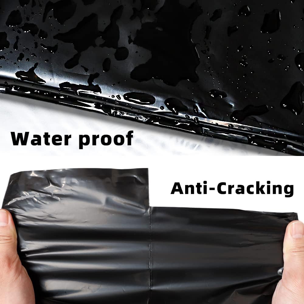 POLYSELLS 50 pcs 14.5x19 Inches Black Poly Mailers Shipping Envelopes, Strong Adhesive Sealing, Waterproof, and Tear-resistant Postal Mailing Bags for Clothing, Books, and Accessories