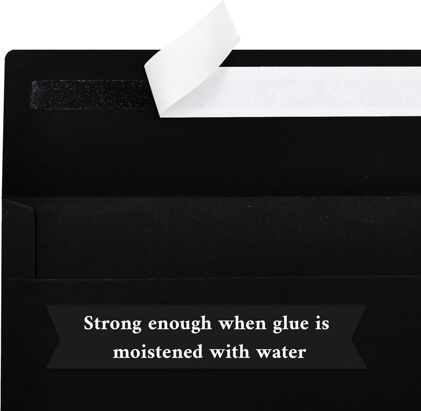 200 Pack #10 Business Envelopes, Black Standard Envelopes Self Seal, Letter Size Business Mailing Envelopes for Checks Letters Invoices Statements Birthday Graduation Wedding,4 1/8 x 9 1/2 Inch