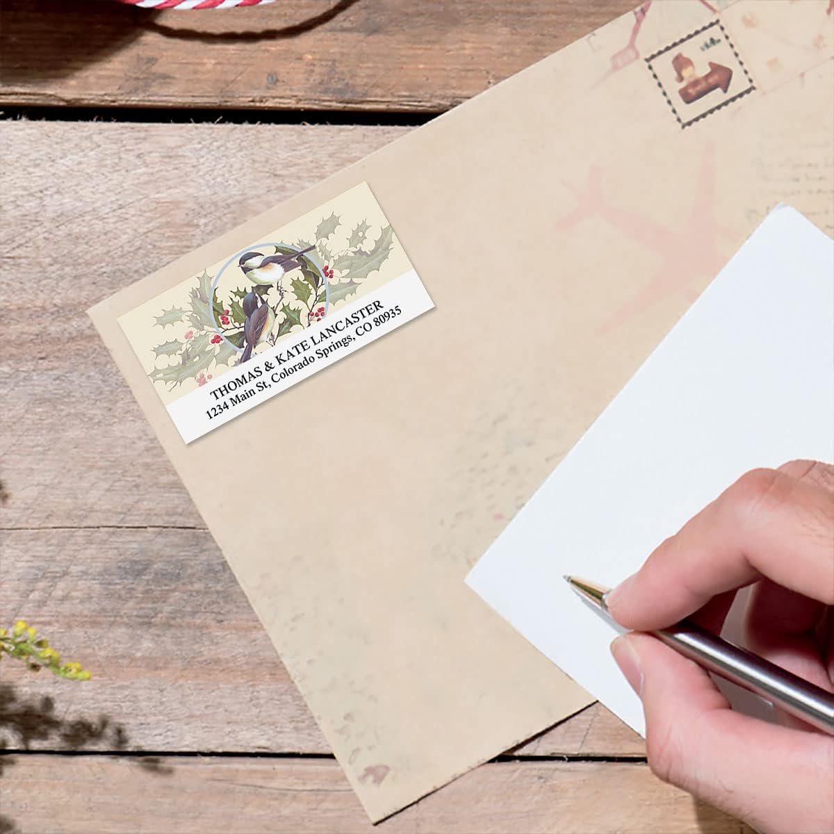 Colorful Images Birds and Blossoms Return Address Mailing Labels, Personalize with Name & Addresses, Set of 144 Self Adhesive, Easy Peel Flat Label Sheets, 1 ⅛ x 2 ¼”, 4 Designs