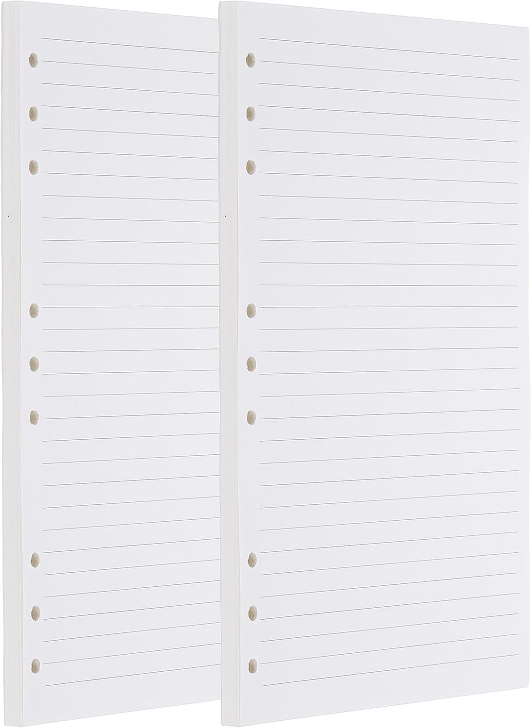 PATIKIL B5 Ruled Refills Inserts 9-Ring Binder Loose Leaf Planner Filler Paper Planner Inserts, 160 Sheets/320 Pages, Lined, White