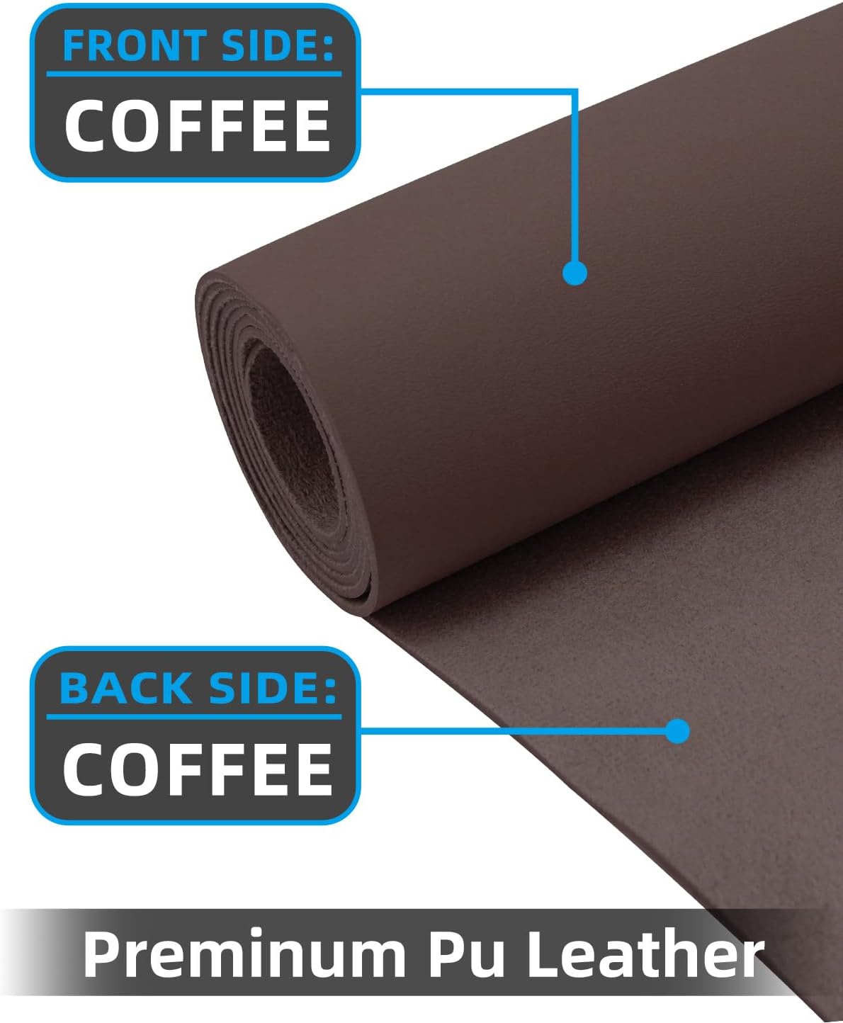 Non-Slip Desk mat,PULeather Desk Pad Protector, Office Desk Mat, Large Mouse Pad,Desk Blotter, Laptop Desk Pad, Waterproof Desk Writing Pad for Office and Home (Coffee, 35.4" x 17")