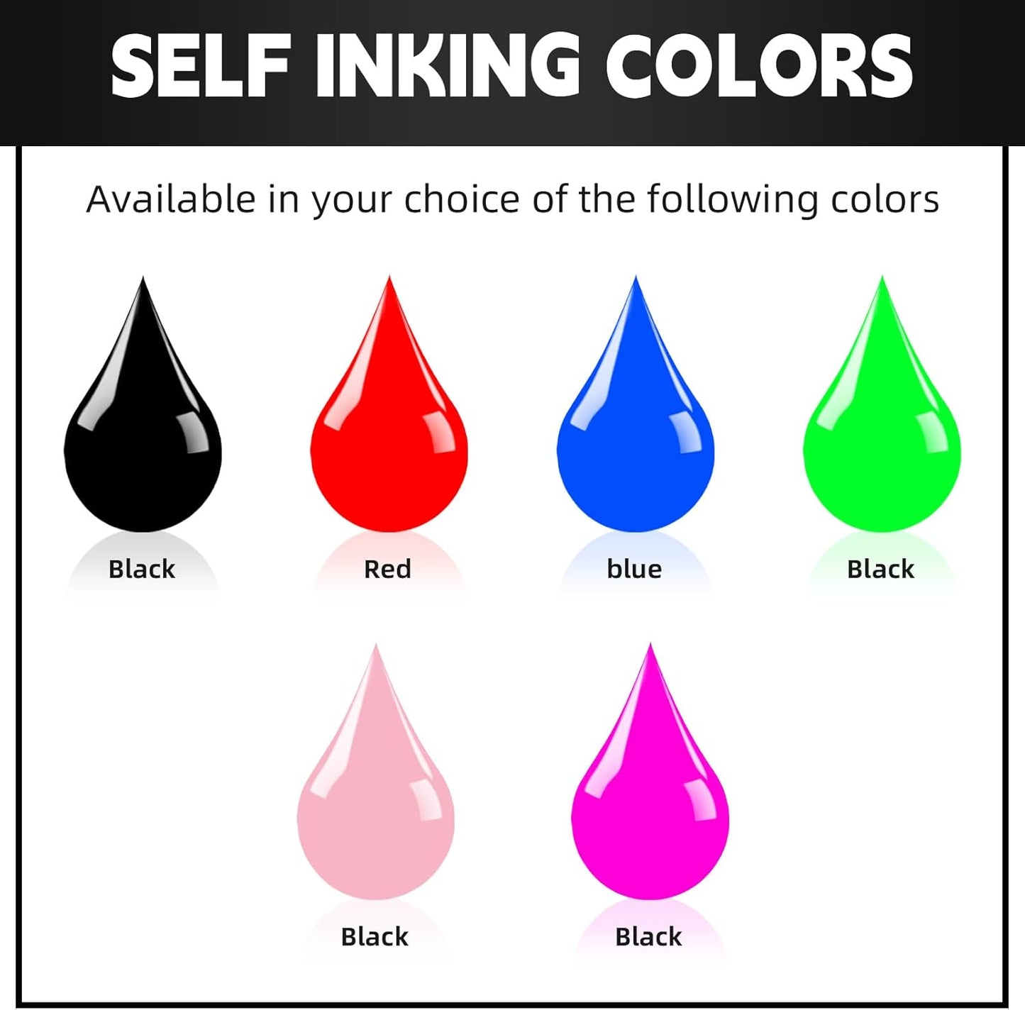 Personalized Self-Inking Signature Stamp - Custom Name/Initials Design with 6 Ink Color Options | Perfect for Legal Documents, Checks, Paperwork | Large Size for Home, Office & Business Use