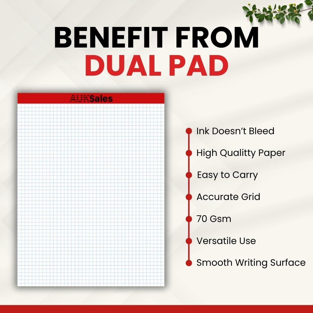 Graph Paper Pad Multisize (1, 8.5" x 11")