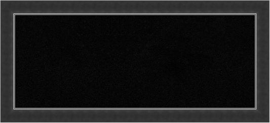 Amanti Art Black Cork Board for Wall, 15x33 Vision Board with Black Wood Frame, Medium Corkboard Office Decor for Home Organization, Modern Corkboard Pinboard to Display Items for Home Organization