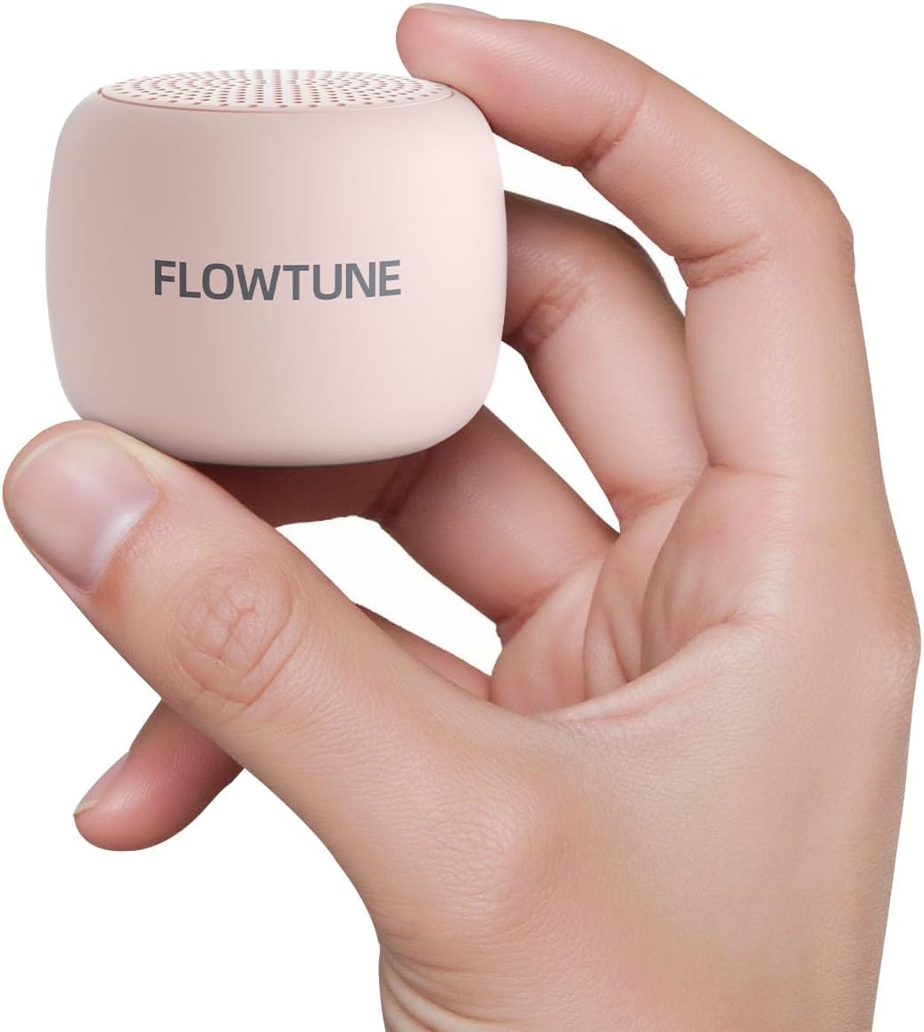 Sound Machine Flowtune White Noise Machine for Baby Adults, Mini Portable Sound Machine for Travel, 6H Timer, 18 Soothing Sleep Sounds Gift (Sakura Pink)