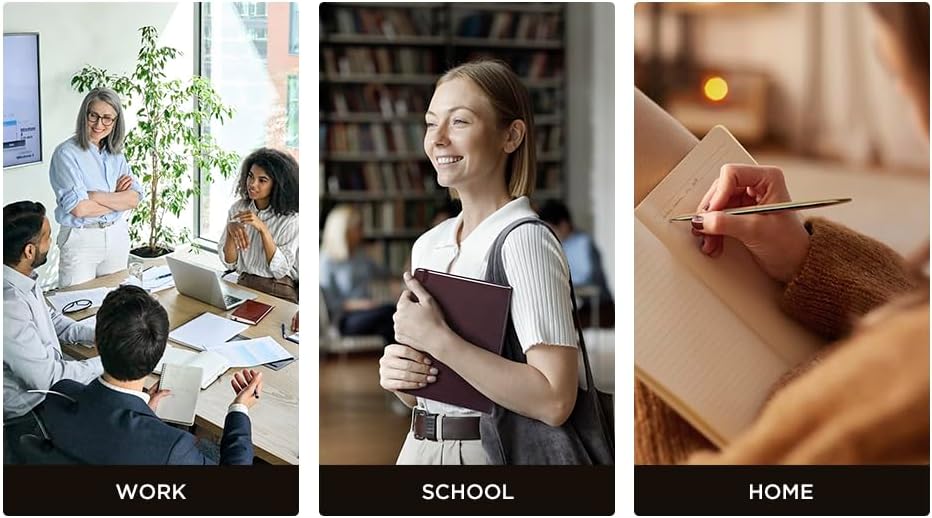 &And Per Se Lined Journal Notebook, 160 Pages, A5 5.7 x 8 inches College Ruled Thick Paper Notebook Journals for Writing, Hardcover Notebooks for Women Men Office School (1 Pack, Red)