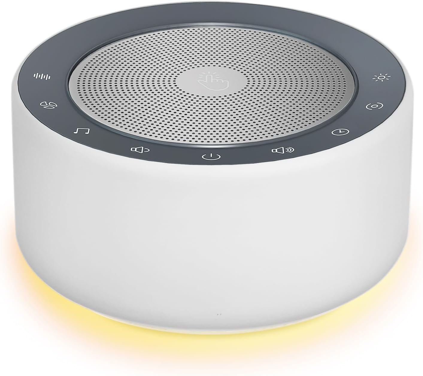 Nursery Lamp with Sound Machine, Mood Lighting, 7 Colors Night Light, 30 Soothing Sounds, White Noises for Baby, Adults. Timer, Plug in, Memory Function, Touch Control