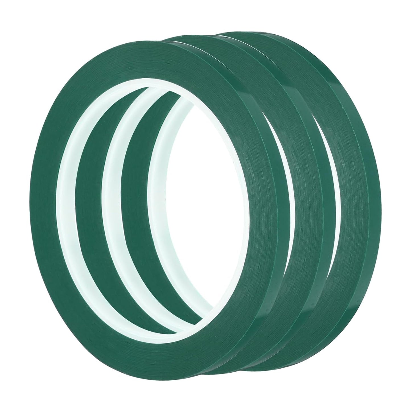 uxcell 3pcs 1/4" x 60 Yard Graphic Tape Whiteboard Grid Marking Tape Pinstripe Chart Line, Green