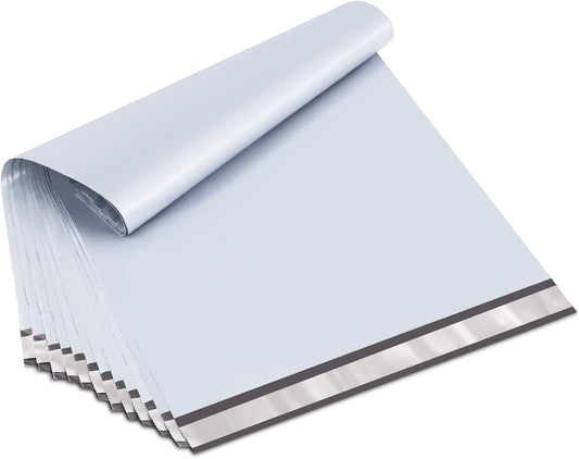 UCGOU Poly Mailers 24x24 Inch White 100 Pack Extra Large Shipping Bags Strong Thick Mailing Envelopes Self Seal Adhesive Waterproof and Tear Proof Boutique Postal for Clothing Quilt and More