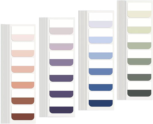 Potanro Book Tabs240 PCS Annotation Tabs 1"x1.8" Large Book Sticky Tabs Repositionable Page Tabs Flags Page Colorful Index Tabs for Annotating Books and File Classification(Large)