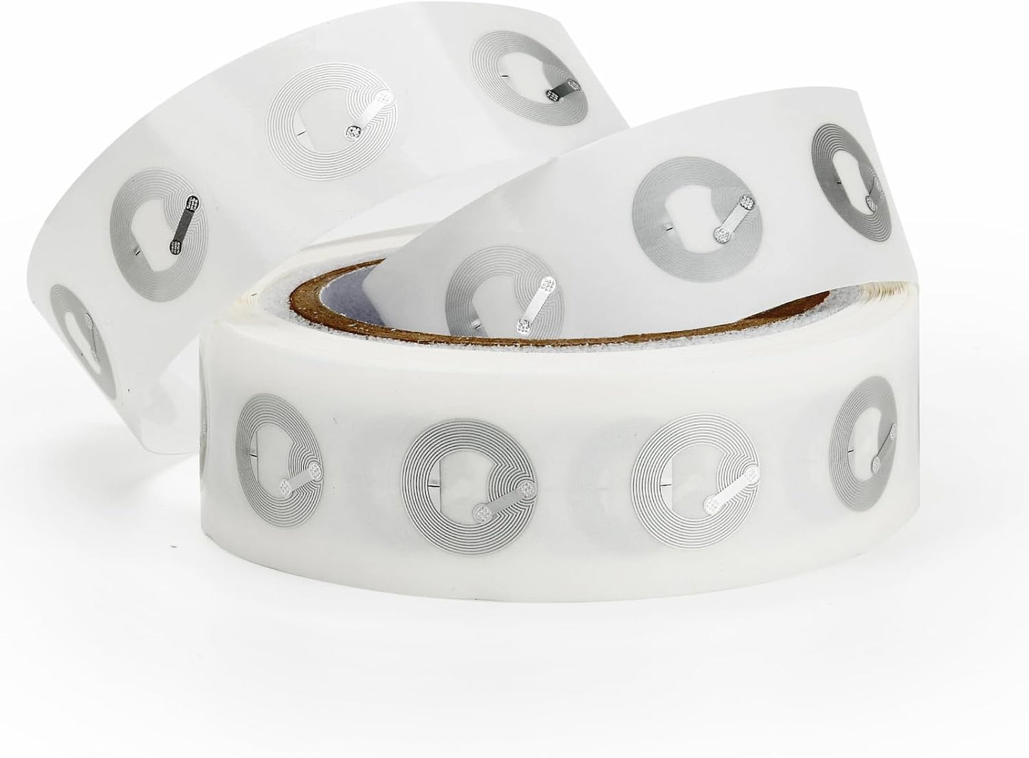 500 PCS Round NFC Tags Stickers - NTAG213 Chip, Blank, Adhesive Labels, RFID Tags, Rewritable, 137 Bytes Memory, Compatible with All NFC-Enabled Smartphones and Devices