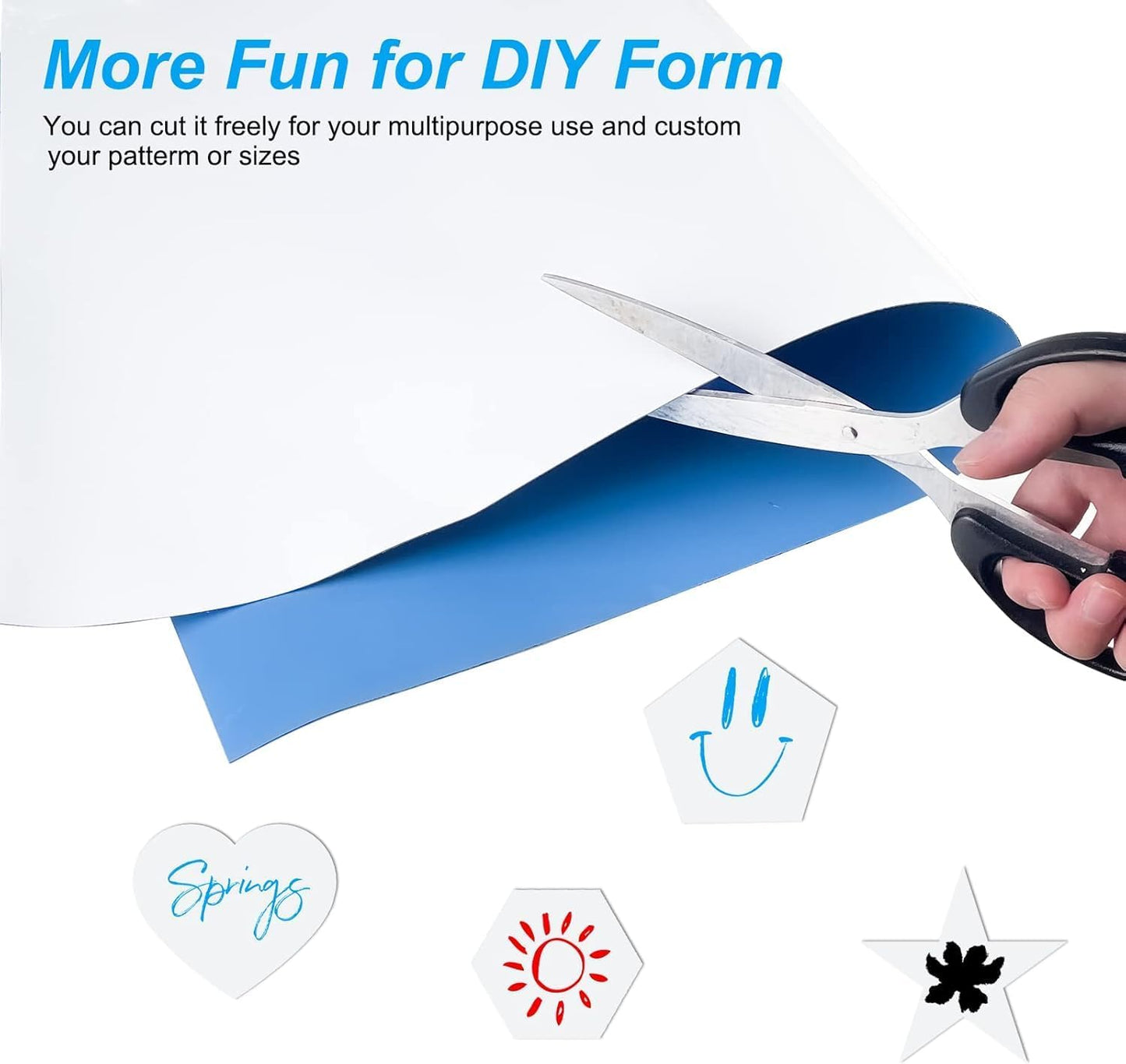 Magnetic Dry Erase Whiteboard 2pack for Refrigerators, 8" x 12" White Board on Wall for Organizer and Planner, Kitchen Fridge Shopping List with Marker