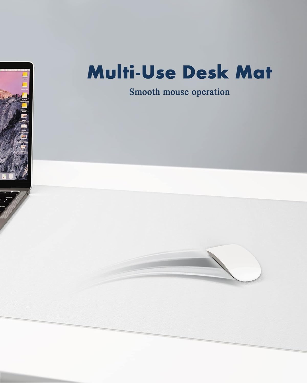 YSAGi Double-Sided Desk Pad, Leather Desk Mat, Eco Cork Desk Pad Protector,Large Mouse Pad,Waterproof Desk Blotter for Office/Home (Off-White+Cork, 47.2" x 23.6")