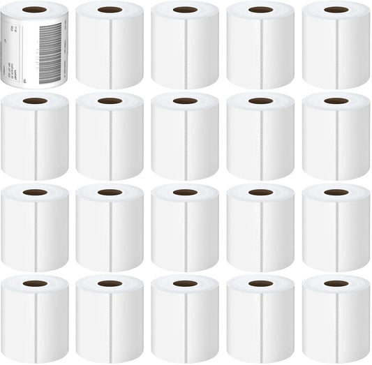 Thermal Labels 4x6 Roll - 6000 Labels, Industrial Labels Direct Thermal Perforated Postage Shipping Label for Rollo, Zebra, MUNBYN and Polono Thermal Printer (NOT for DYMO)