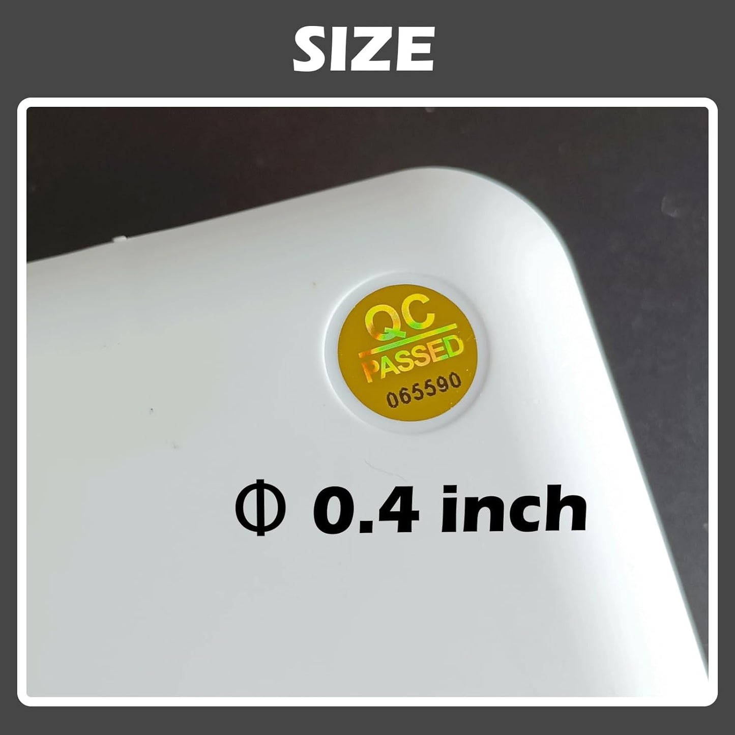 1300pcs QC Passed Tamper Proof Hologram Stickers High Security Labels Warranty Void Seal with Unique Serial Number (0.4 inch,Gold)