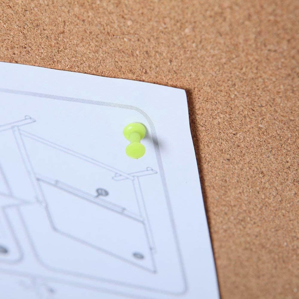 VIZ-PRO Cork Notice Board, 18 X 12 Inches, Cork Bulletin Board with Silver Aluminium Frame